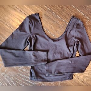 Lululemon Align Elegant Black Long Sleeve Women's Top Sz 4